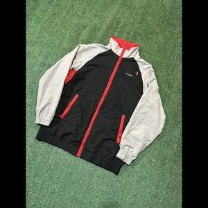 Fubu Windbreaker Zip Up Size M Grey and Black